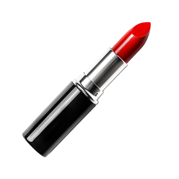 Red lipstick isolated against transparent background png