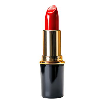 Red lipstick isolated against transparent background png