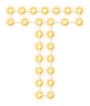 Light Bulb Alphabet Letter T png