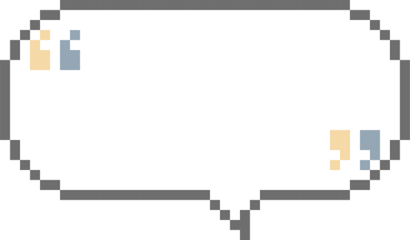8bit retro game pixel speech bubble balloon with quotation marks, icon sticker memo keyword planner text box banner png