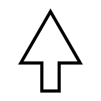arrow icon on white background vector