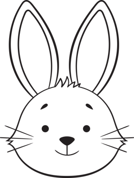 Cute bunny drawing clipart design illustration png