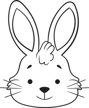 Cute bunny drawing clipart design illustration png