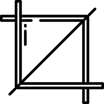 crop illustration, icon or symbol vector