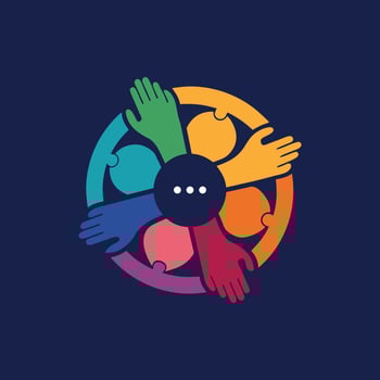 Diverse Voices, One United Vision vector