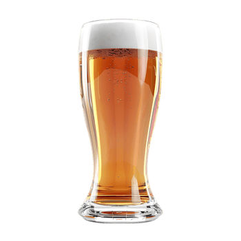 Isolated beer glass design against transparent background png