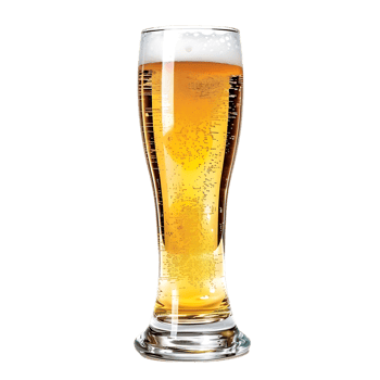 Isolated beer glass design against transparent background png