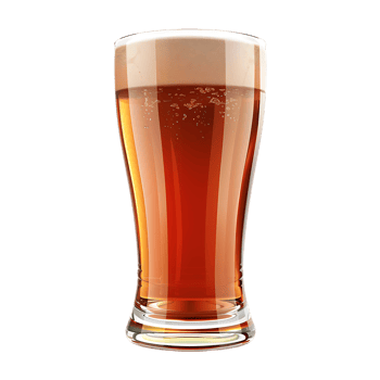 Isolated beer glass design against transparent background png
