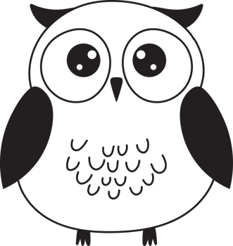 Cute owl clipart design illustration png