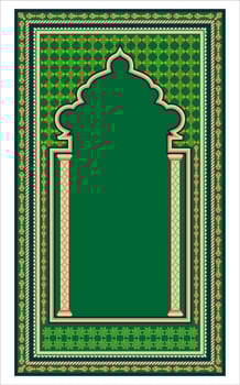 various types of prayer mats vector