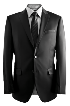 Classic Black Suit Jacket with Shirt mockup png