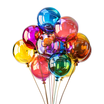 Very beautiful balloons set png