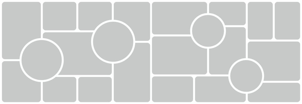 photo collage moodboard template collage grid mockup vector