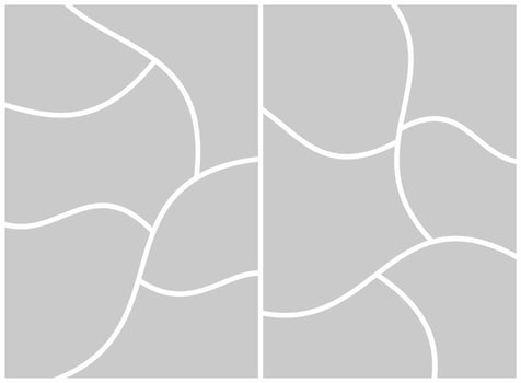 Photo collage mockup with torn paper vector