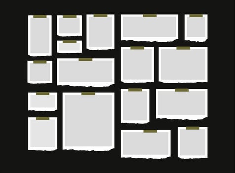 Template Collage Frames for photo vector