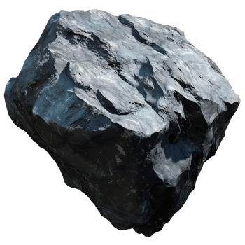 A large, rugged rock showcasing natural geological features png