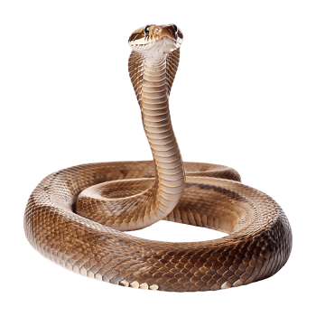 snake coiled isolated on transparent background png