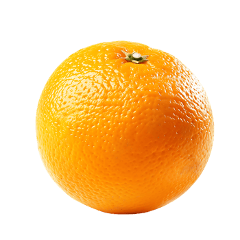 Studio shot of fresh natural orange isolated on a transparent background png