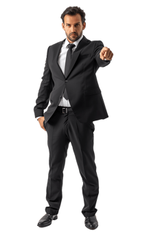 An American businessman pointing forward showing We want you png