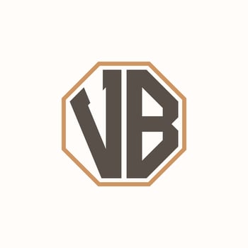 Modern Letter VB Logo for Corporate Business Brand Identity. Creative VB Logo Design. vector