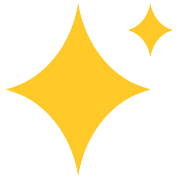 Hand drawn sparkling stars png
