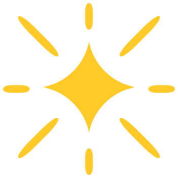 Hand drawn sparkling stars png