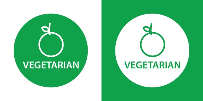 Vegetarian food diet icon vector