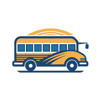 A Cute School Bus Illustration vector