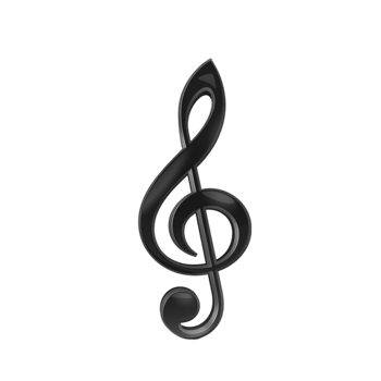 a black musical note png