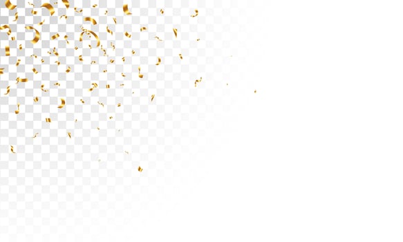 Confetti celebration on white background. birthday, party, confetti, decoration, luxury, symbol, congrats, illustration vector