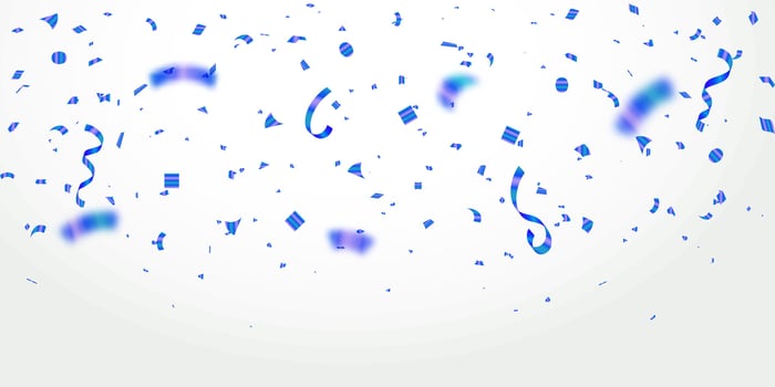 Falling shiny confetti isolated on white background, Blue confetti. celebration carnival ribbons. birthday, party, holiday, Celebration, gift, confetti, decoration, luxury, symbol, vector