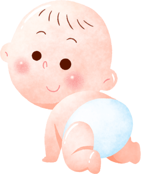 Cartoon Baby character. Cute baby. png