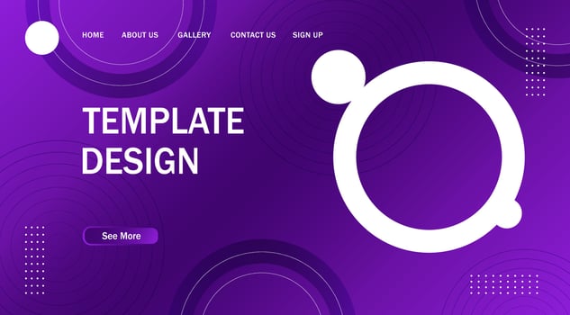 Abstract Circle Modern Banner Background. for web landing page, banner, poster background vector