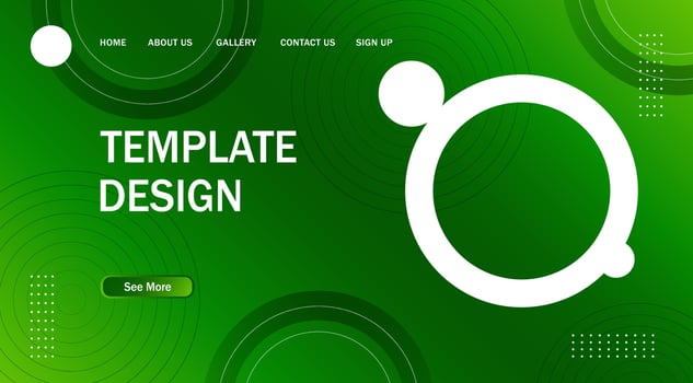 Abstract Circle Modern Banner Background. for web landing page, banner, poster background vector