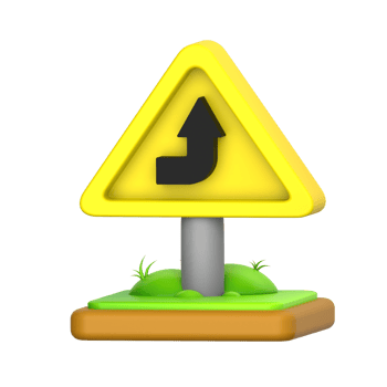 Go Straight 3D Icon png
