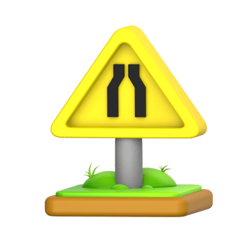 Bridge Ahead 3D Icon png
