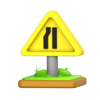 Bridge Ahead 3D Icon png