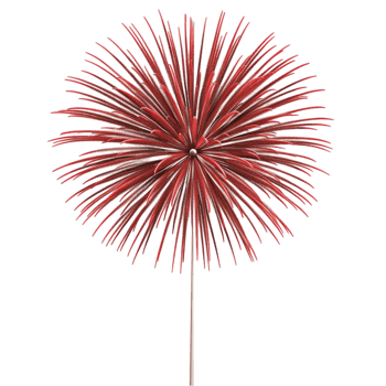Red Fireworks Display AI-Generative png