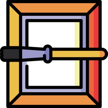 frame illustration, icon or symbol vector