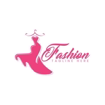 Fashion Logo Design, Dress Logo Design vector