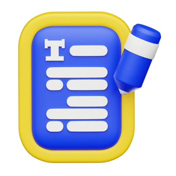 Copywriting 3D Illustration png