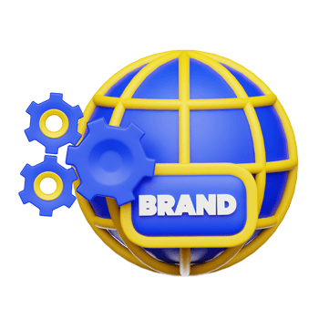 Brand Management 3D Illustration png