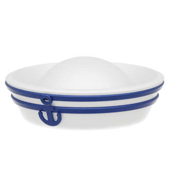 Nahkoda Hat 3D Illustration png
