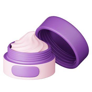 Beauty Cream 3D Illustration png