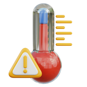 High Temperature 3D Illustration png