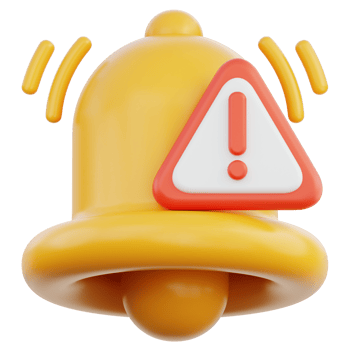 Notification Alert 3D Illustration png