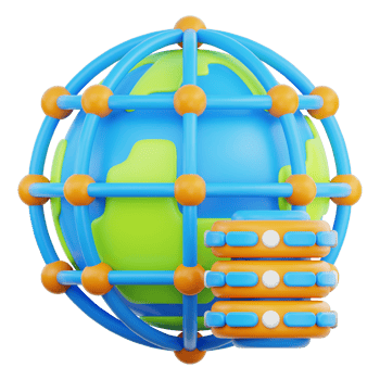 Big data 3D Illustration png
