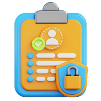 Protection Personal Data 3D Illustration png
