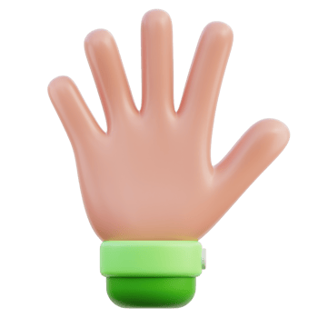 Open Hand 3D Illustration png