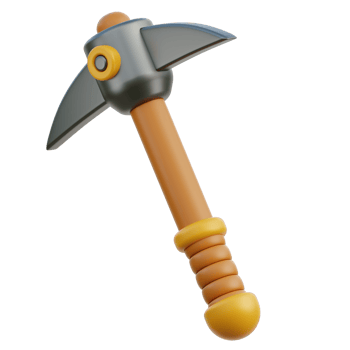Pickaxe 3D Illustration png